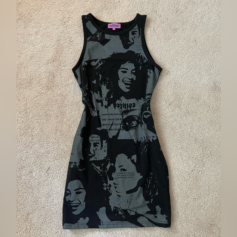 Edikted Graphic Mini Dress